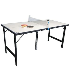 Mini Mesa de Ping Pong Compacta Dobrável Portátil com Kit Completo Rede Bolinhas e Raquetes Belfix