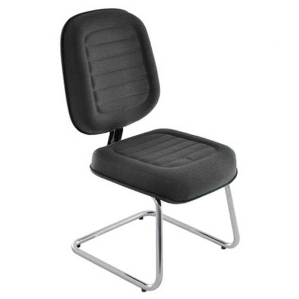 Cadeira Diretor para Escritório Cromada Linha Blenda Preto