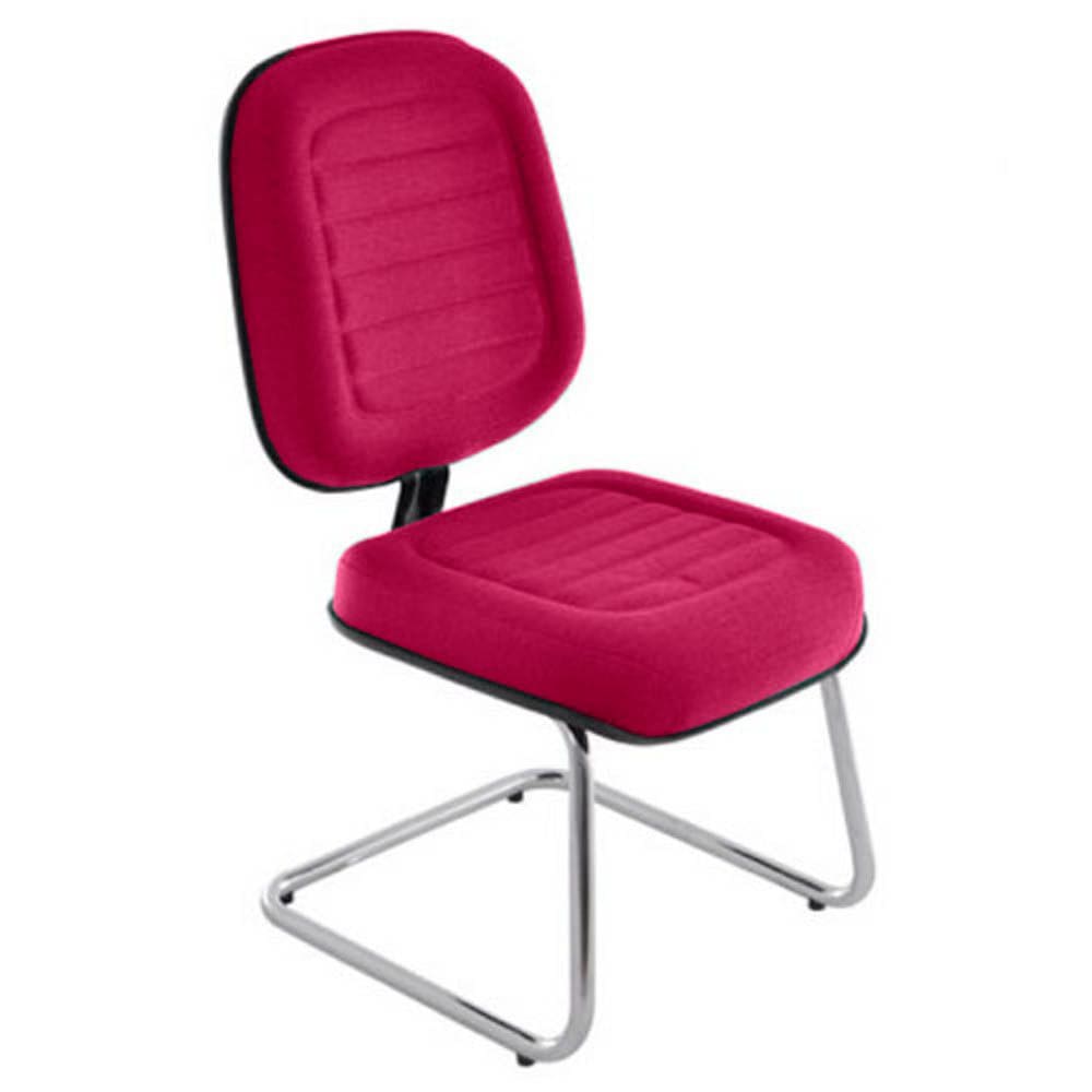 Cadeira Diretor para Escritório Cromada Linha Blenda Rosa