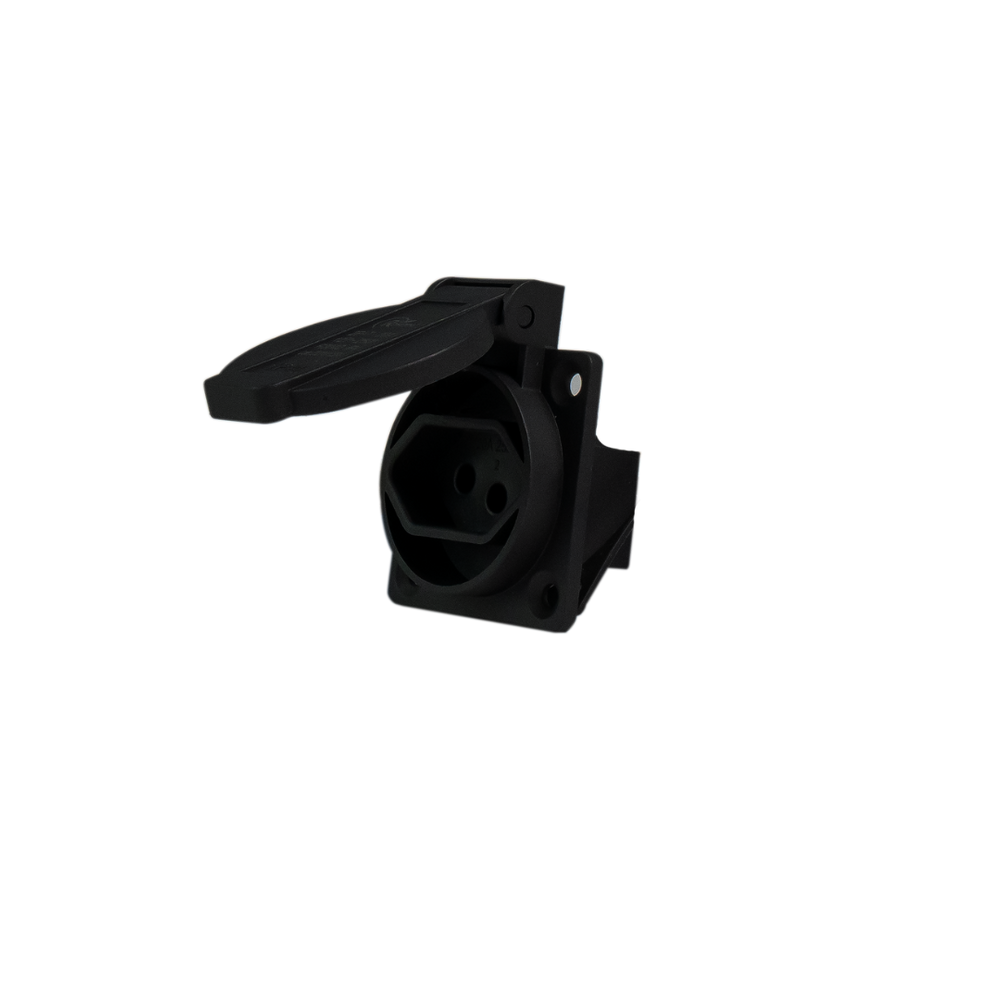 Tomada Embutir Padrão Brasileiro 2P+T 20A 6H 220V Preto