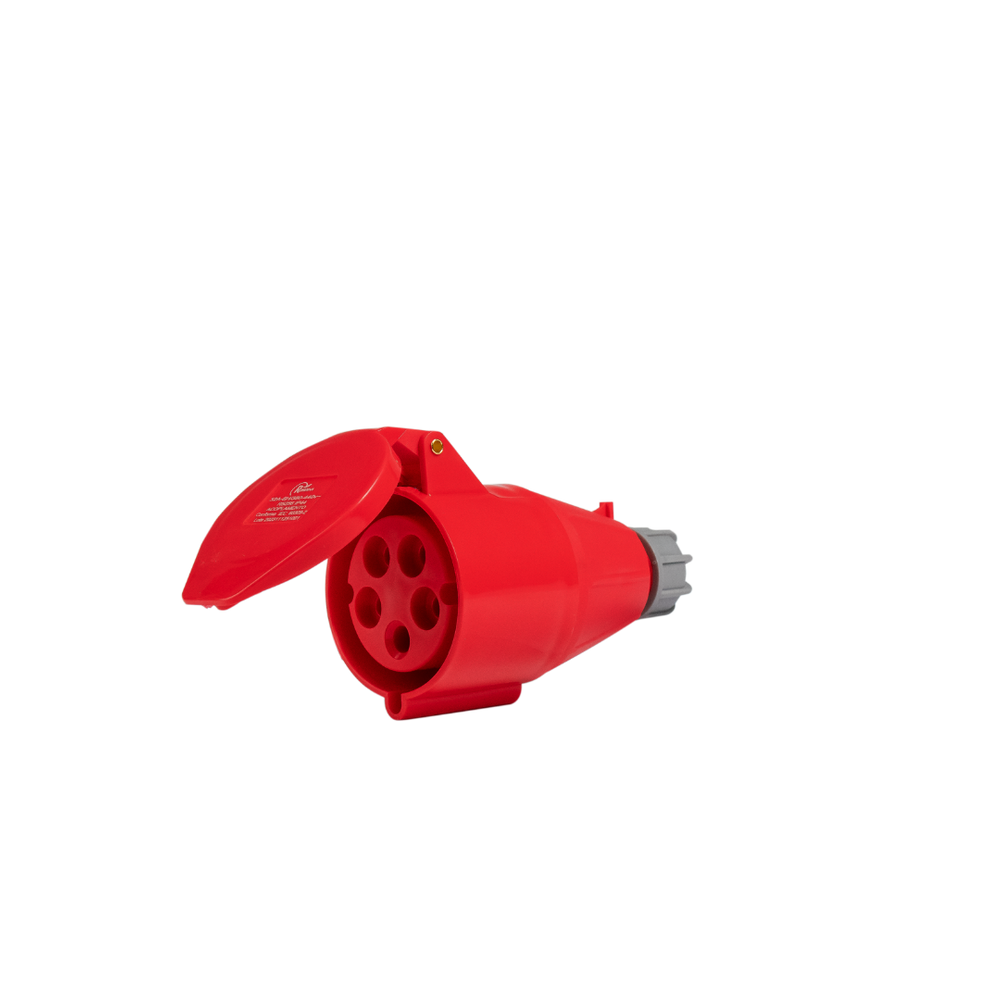Acoplamento Móvel Industrial 3P+N+T 32A 6H 380V Vermelho