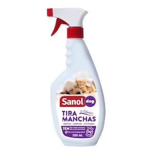 Limpa Manchas E Odores de Tapetes, Estofados, Carpetes, etc Remove sujeira de animais domésticos Sanol