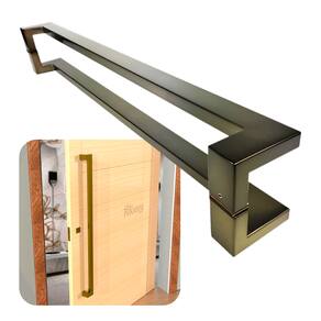 Puxador Portas Duplo Aço Inox Antique Ouro Velho Grécia 1,80 m para portas: pivotantes/madeira/vidro temperado/porta alumínio e portões