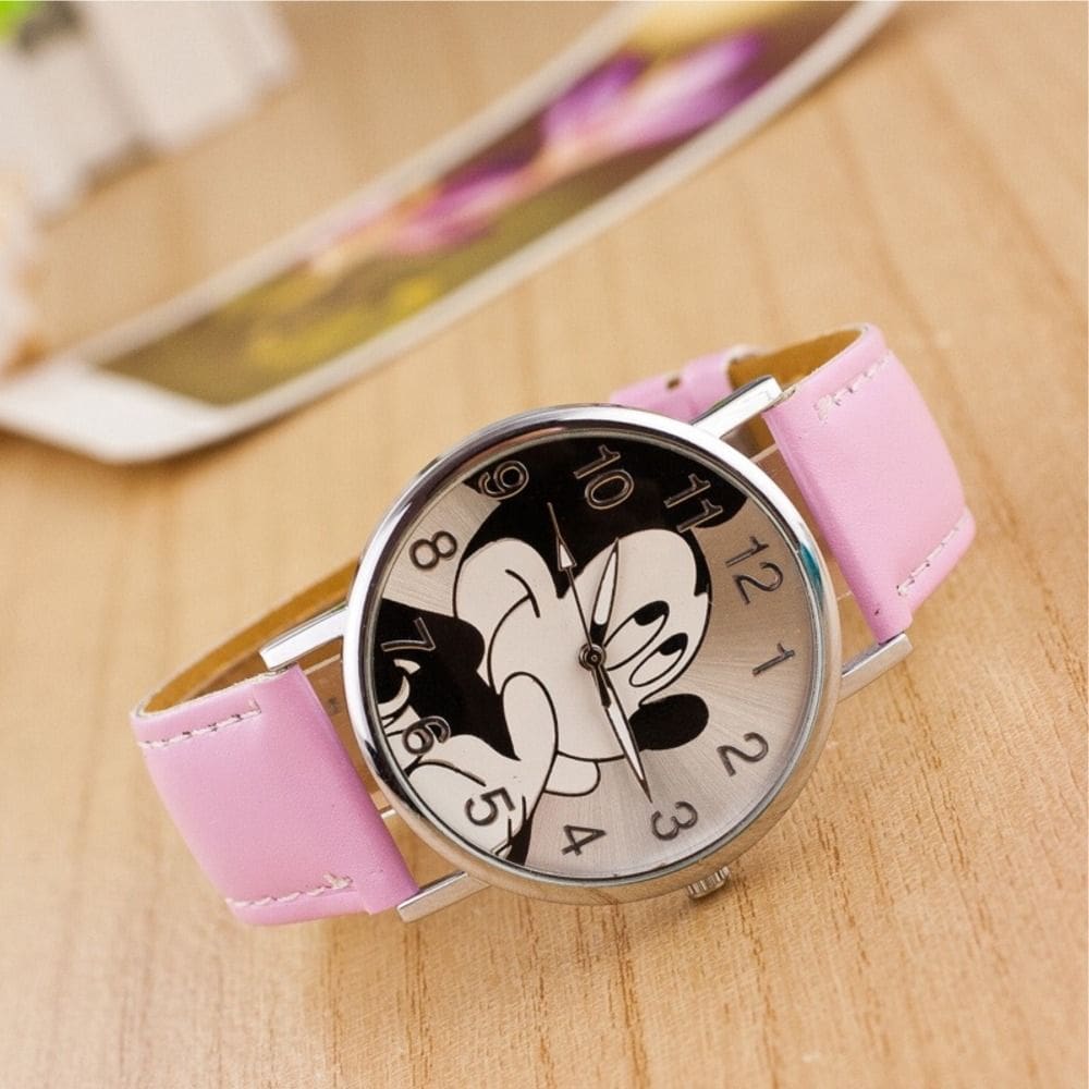 Relógio De Pulso Analógico Regulável Com Personagem Mickey