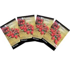 4X Sementes de Pimenta Biquinho (Vermelha) FELTRIN