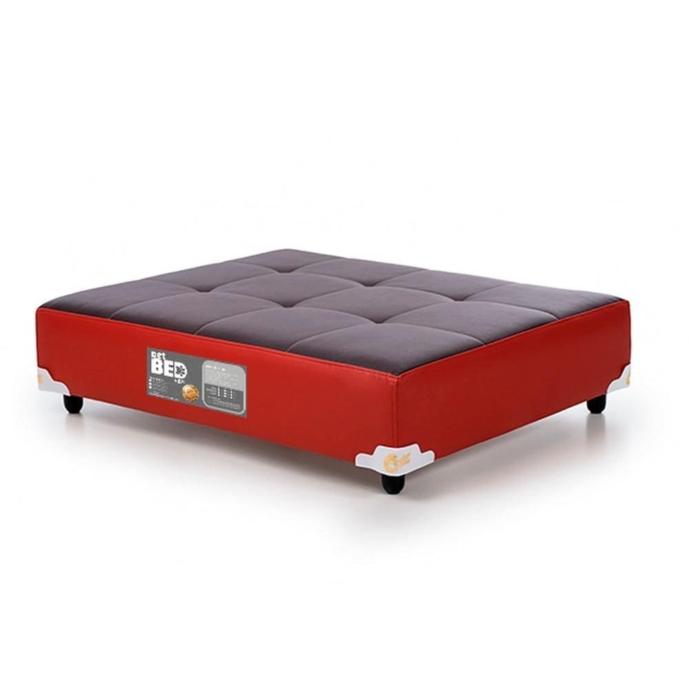 Cama Pet Bed Marrom/Vermelho 100x80x19cm