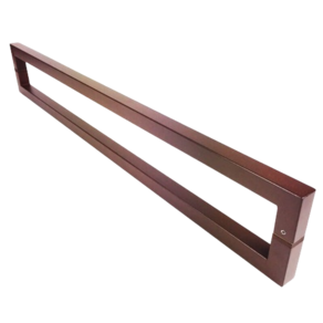Puxador Portas Duplo Aço Inox Padrão Corten Slin 1,20 m para portas: pivotantes/madeira/vidro temperado/porta alumínio e portões