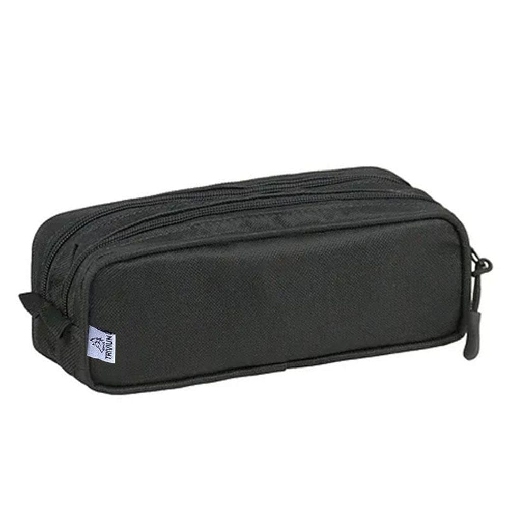 Estojo Escolar Infantil Duplo TN1102 Preto - Triviun