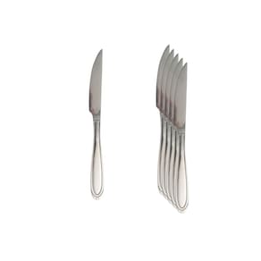 Kit Faca De Churrasco Monaco Em Inox 6 Peças - Ad