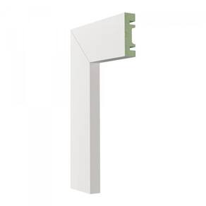 Kit com 3 Barras Guarnição Mdf 501 Moldufama 15mmx5cm Metro Linear 7,2m Branco