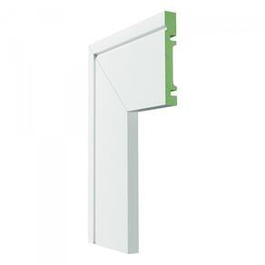 Kit com 3 Barras Guarnição Mdf 1003 Moldufama 15mmx10cm Metro Linear 7,2m Branco