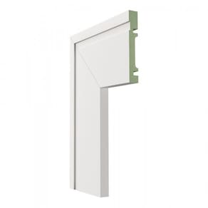 Kit com 30 Barras Guarnição Mdf 1002 Moldufama 15mmx10cm Metro Linear 72m Branco