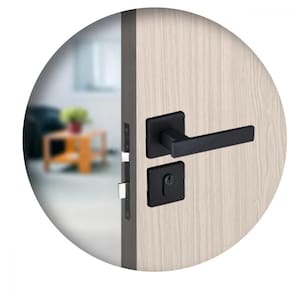 Fechadura Para Porta Externa Roseta Concept 408 Preta Pado 40mm