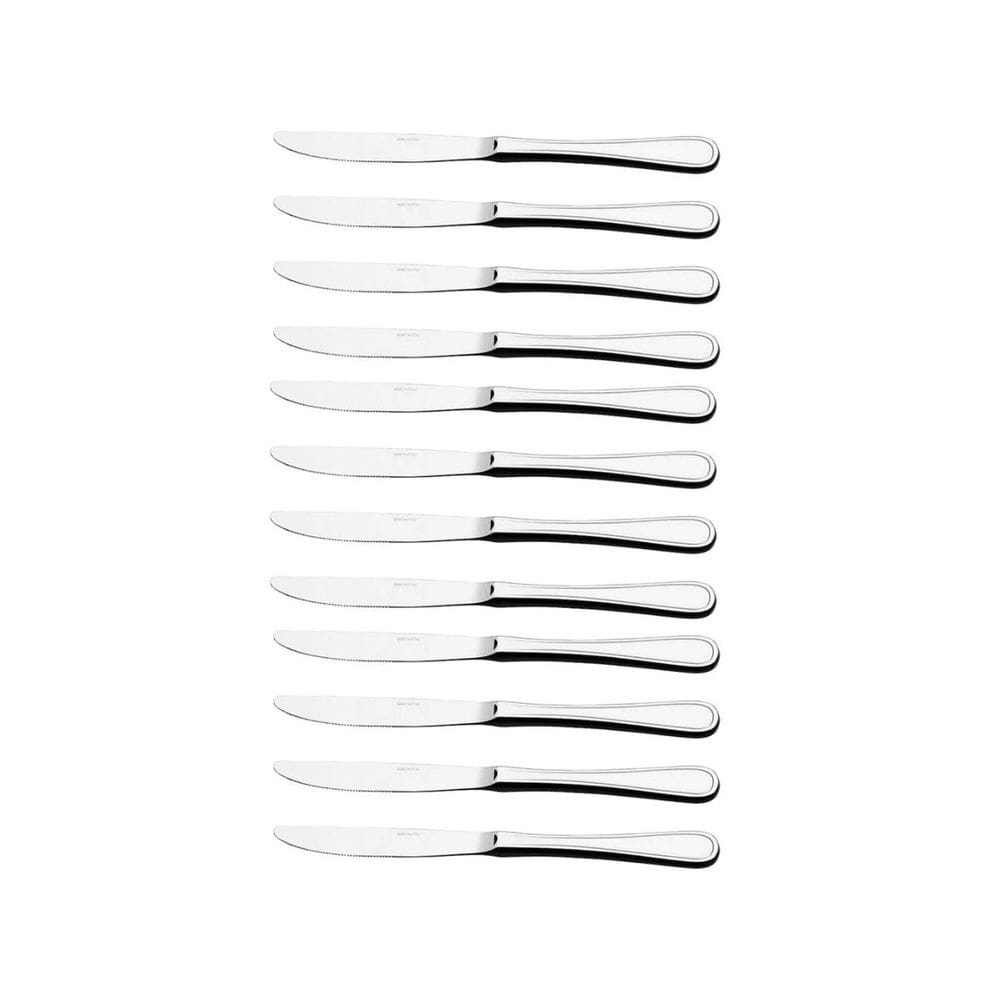 Jogo Faca De Mesa Bulevar Inox Brinox Kit 12 Peças