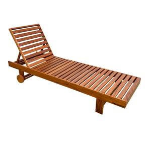 Espreguiçadeira Chaise para Piscina Regulavél Madeira de Demolição Sudeste Rústico