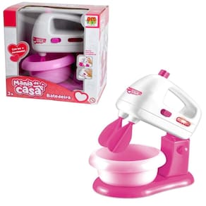 Mini Batedeira De Brinquedo Cozinha Infantil Menina Rosa