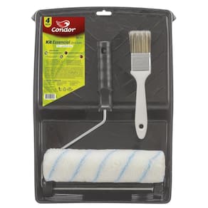 Kit Condor Pintura 816 4 Peças Rolo/Suporte/Bandeja/Trincha