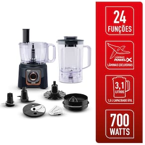 Multiprocessador Arno 700W 24 Funções Preto MP72 | Arno