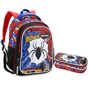 Kit Mochila e Estojo Creche Infantil Spider
