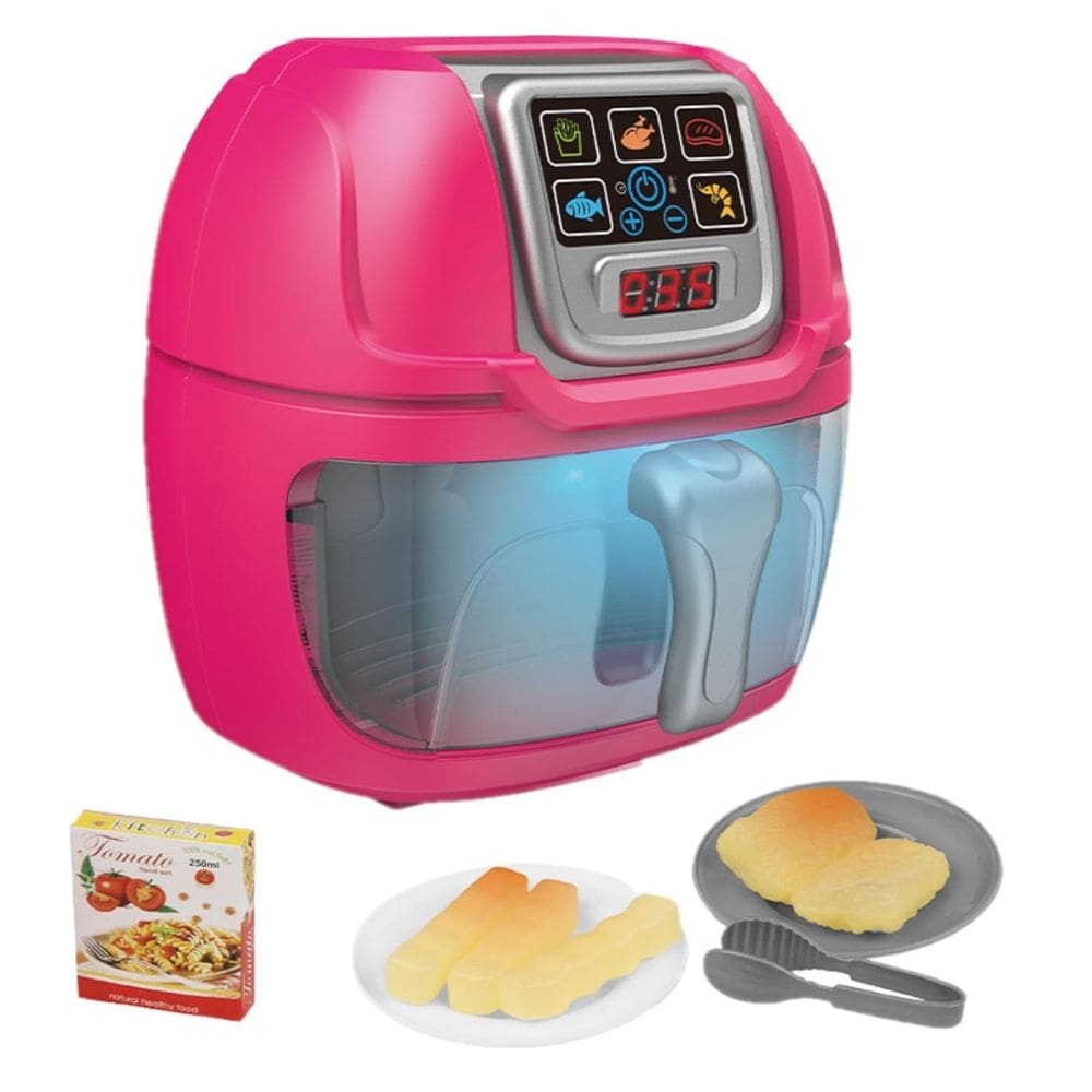 Fritadeira Air Fryer Luz E Som Dm Toys Brinquedo Infantil