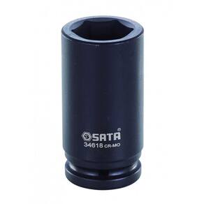 Soquete Sextavado Longo de Impacto 18mm Encaixe de 3/4" - Sata ST34606SC