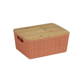 Caixa Organizadora com Tampa de Bambu 4L Green Garden