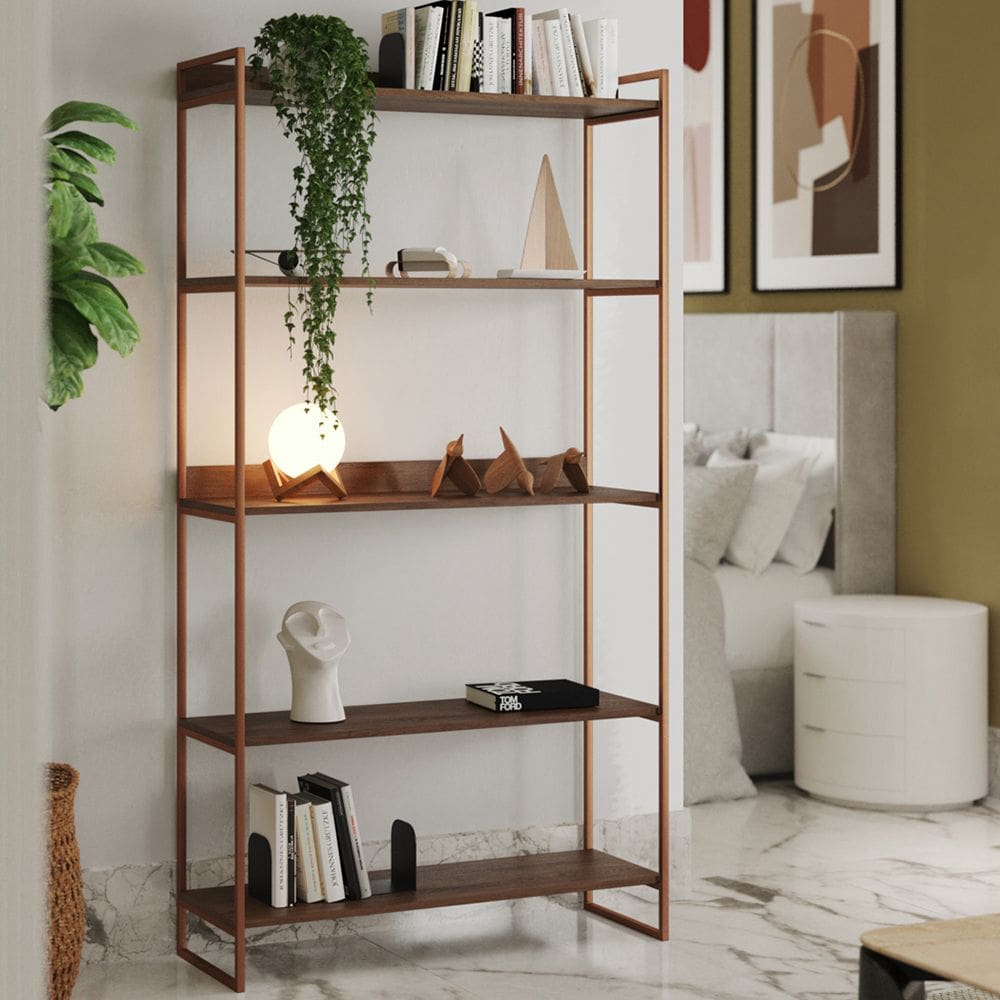 Estante Industrial Multiuso Guaecá 180x95 Cobre/Imbuia
