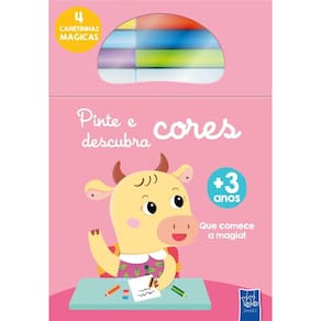 Pinte e descubra cores - Vaca