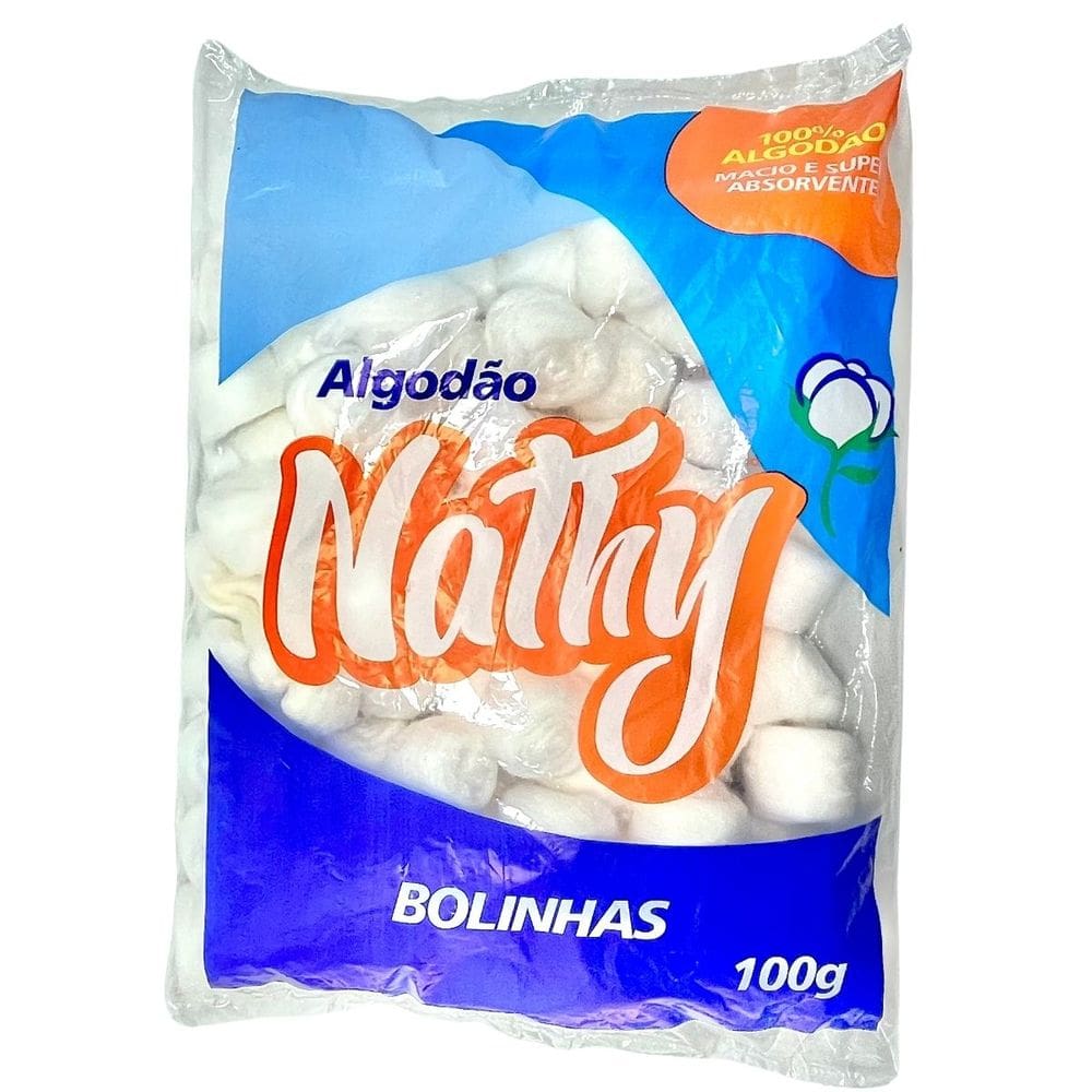 Algodão Hidrófilo Bolinha Nathy 100g
