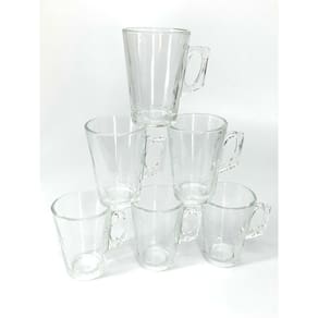 Caneca de Vidro 130ml - Conj. c/ 6 unidades