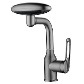 Torneira Monocomando Banheiro Cozinha Rotaçao 360 Graus Quatro Jatos Cascata Modo Bolha Cortina de Agua Fria Quente Misturador Bancada Mesa Luxo