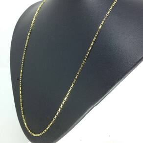 Corrente Gargantilha Banhado Ouro 18k Veneziana Longa Cadeado 1.5MM - 45CM