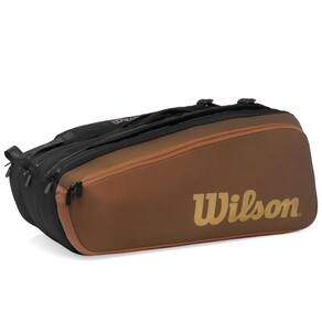 Raqueteira Wilson Super Tour Pro Staff V14 X15 Preta e Marrom