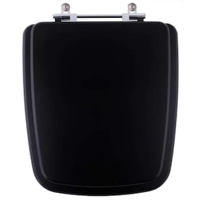 Tampa De Privada Sanitaria Poliester Boss Matte Black Fosco Preto Para Louça Incepa