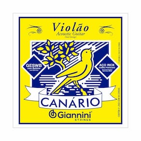Encordoamento para Violão Aço 6 cordas Giannini Canário GESWB