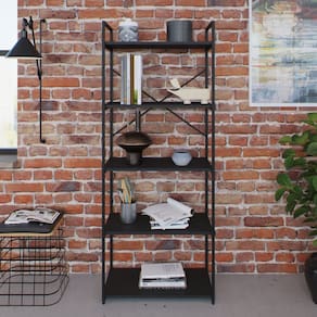 Estante com 5 Prateleiras 152cm X 60cm X 33cm Yon Preto