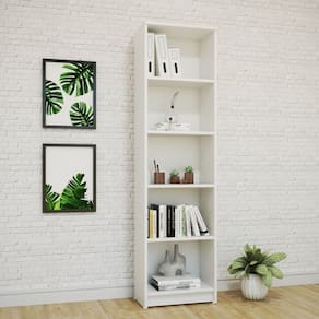 Estante Compacta Multiuso sem Porta 178cm X 29.5cm X 48cm Branco