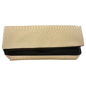 Bolsa embreagem T3 Color Block Fold-Over para mulheres