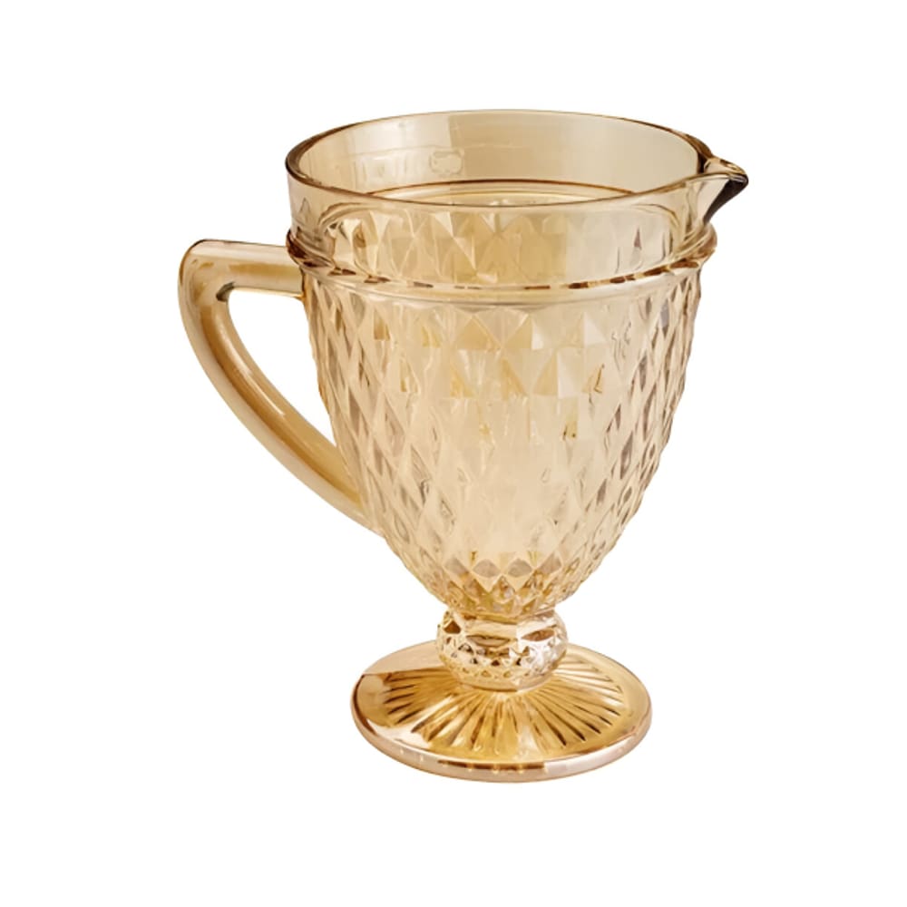 Jarra De Vidro Âmbar Bico De Abacaxi 1 L Para Sucos E Água