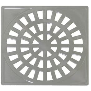 Kit 10 Grelha Quadrada 15x15cm em ABS Cromado