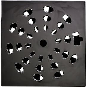 Kit 5 Grelha Quadrada 15x15cm com Anti-Inseto em ABS Astra Cromado
