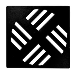 Kit 5 Grelha Quadrada em Alumínio 9,4x9,4cm Astra Preto