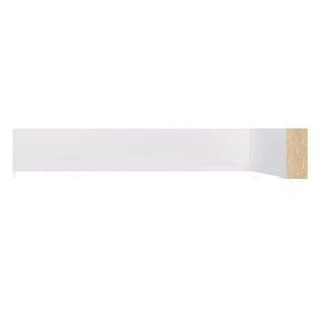 Kit com 30 Barras Boiserie Mdf 3cm X 15mm X 2,40m Liso Moldufama 301 72m Branco