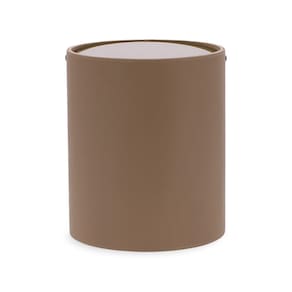 Lixeira em Mdf com Revestimento em Pu 28cm Marrom 19537 Mart