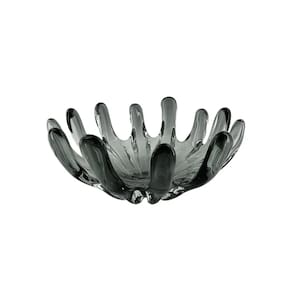 Centro de Mesa Decorativo de Vidro Fumê 34cm OD0182 BTC
