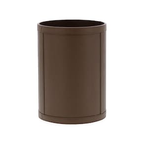 Lixeira em Mdf com Revestimento em Pu 29cm Marrom Esccuro 19535 Mart