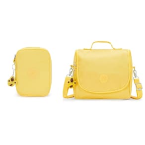 Kipling Estojo 100 Pens e Lancheira Termica Amarelo Sol Kit