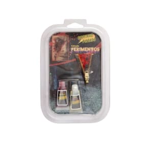 Maquiagem Do Terror Kit 1 Prótese Ziper - Rostinho Pintado