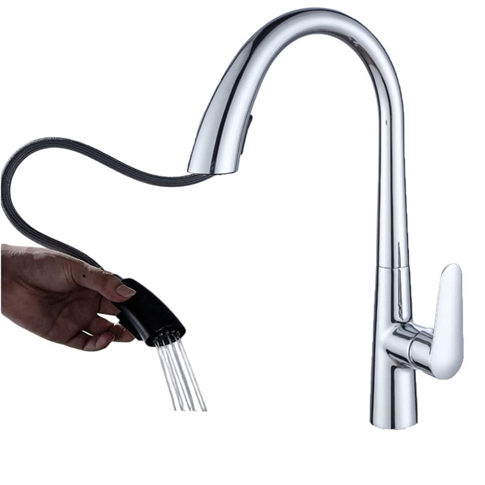 Torneira De Cozinha Gourmet Extensível Bancada Pia Monocomando Agua Quente Fria 360 Graus