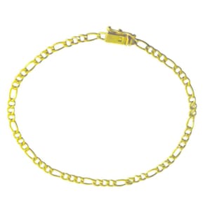 Pulseira Banhado Ouro 18k 3X1 Fecho Gaveta 20CM - 3MM